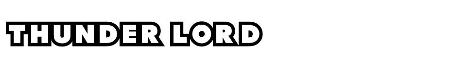 Thunder Lord font